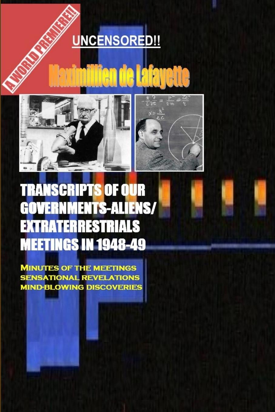 Vorderes Coverbild Transcripts of Our Governments-Aliens/Extraterrestrials Meetings in 1948-1949
