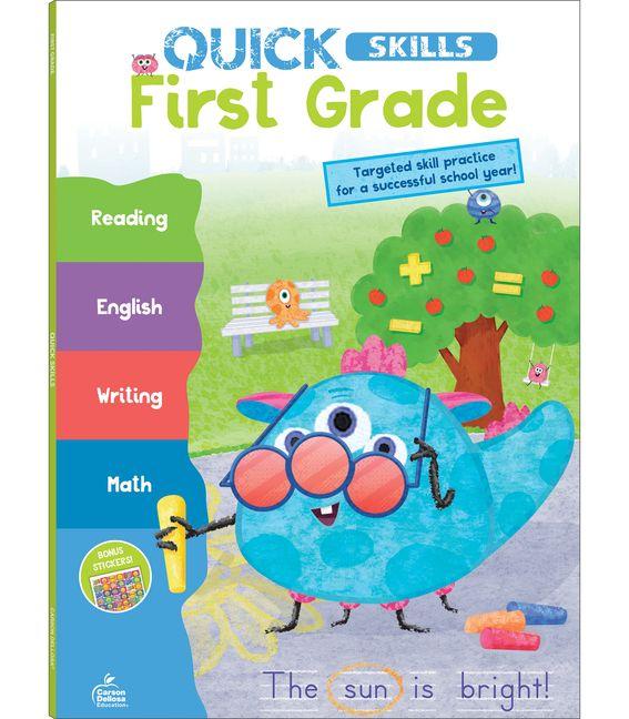 Vorderes Coverbild Quick Skills First Grade Workbook