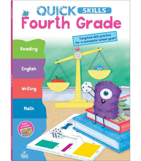 Vorderes Coverbild Quick Skills Fourth Grade Workbook