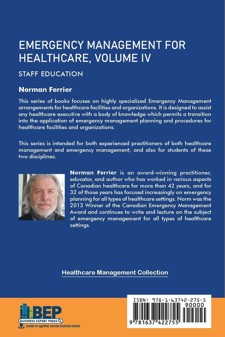 Rückseitencover Emergency Management for Healthcare