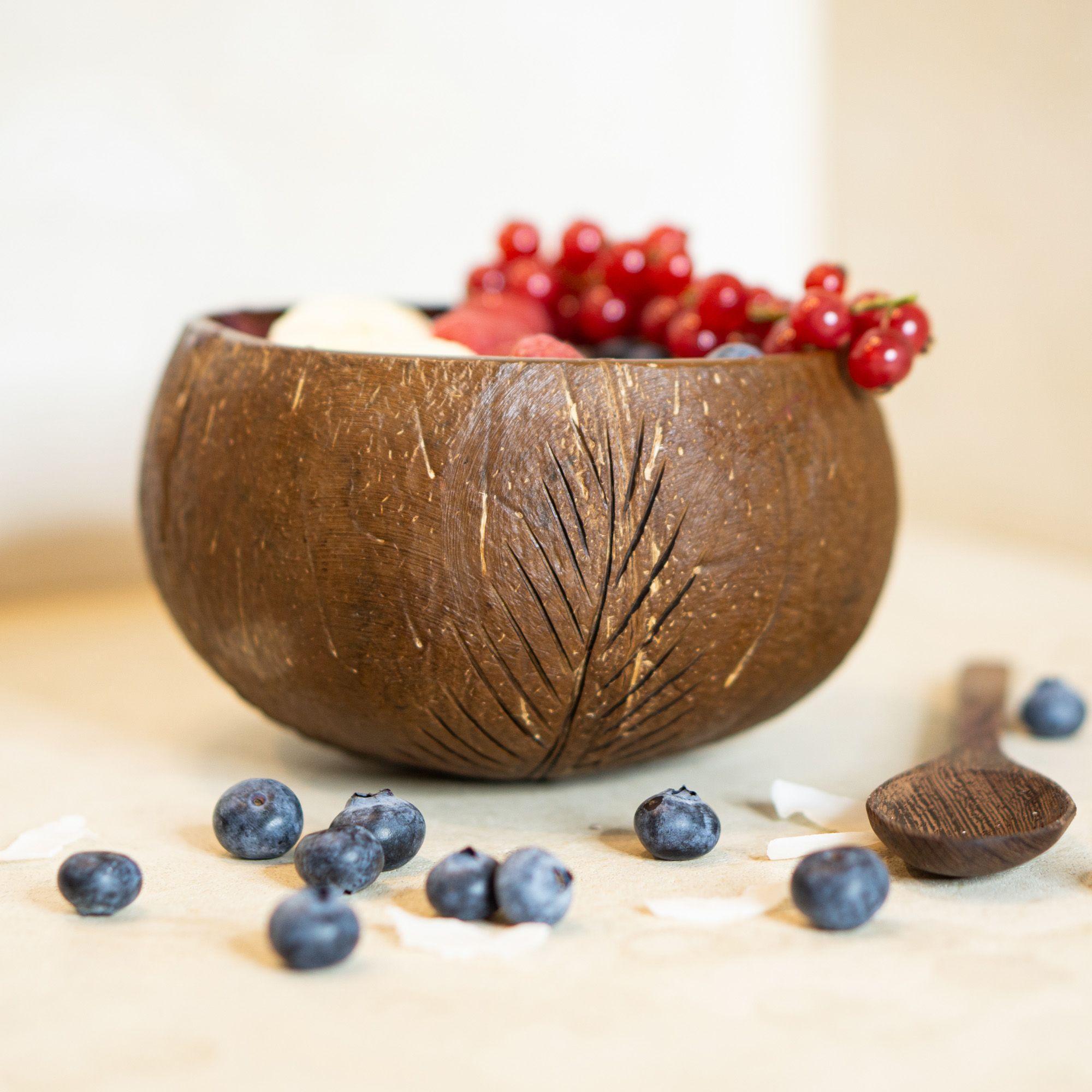 Beispielinhalt (Bild) Kokosnuss-Set (Bowl + Löffel)