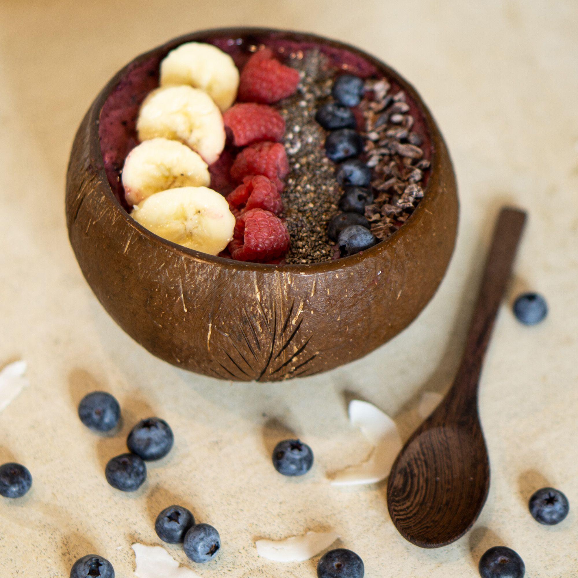 Beispielinhalt (Bild) Kokosnuss-Set (Bowl + Löffel)