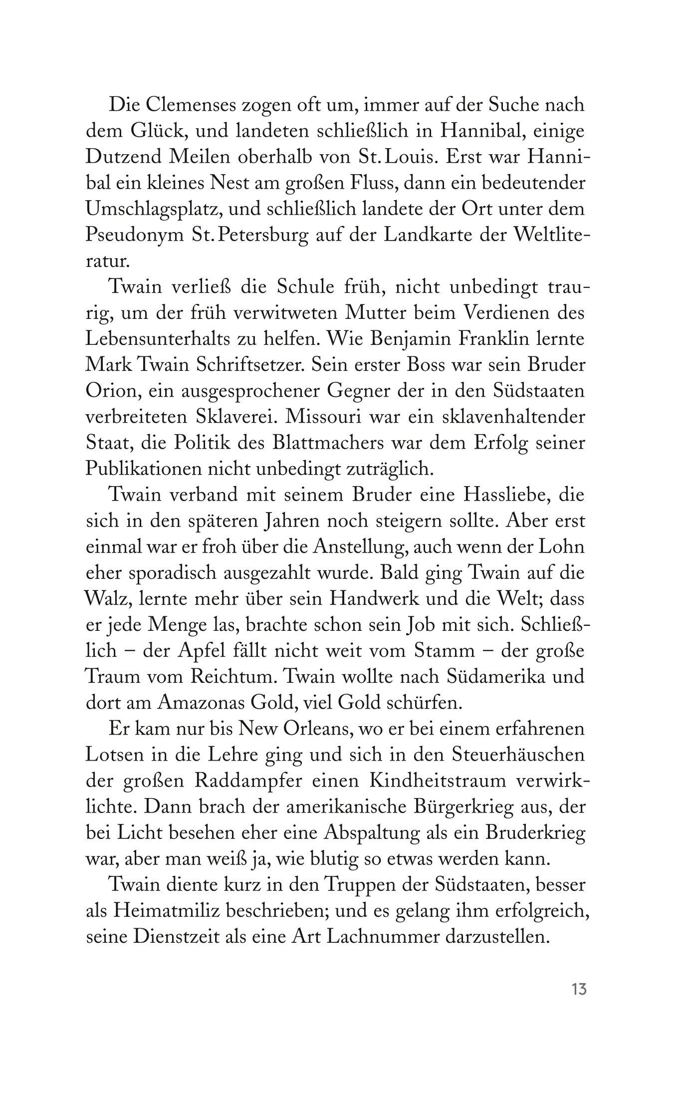 Beispielinhalt (Bild) Mark Twain am Neckar