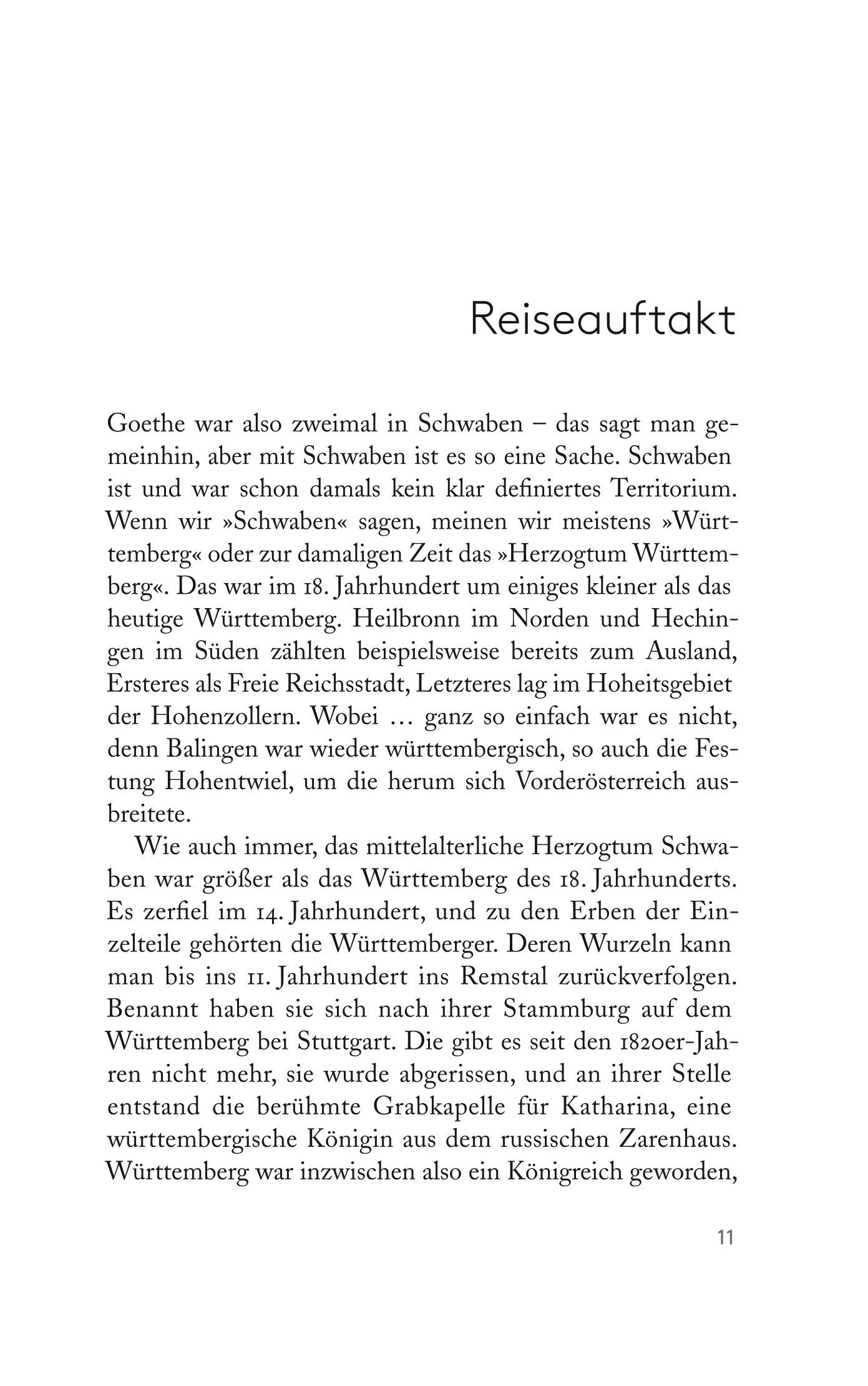 Beispielinhalt (Bild) Goethe in Schwaben