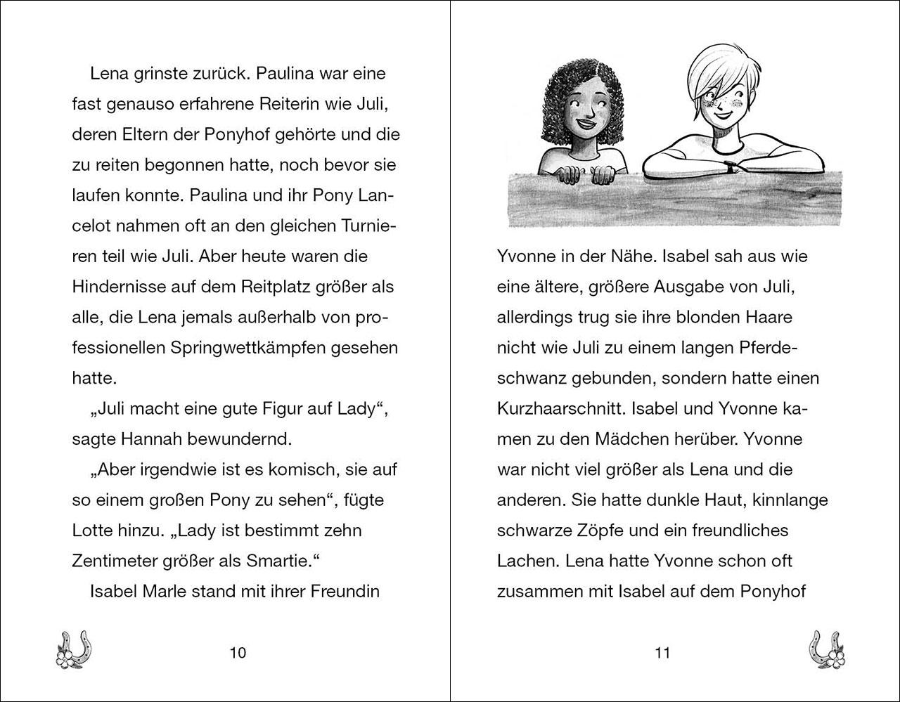 Beispielinhalt (Bild) Ponyhof Apfelblüte (Band 21) - Doppeltes Glück für Juli