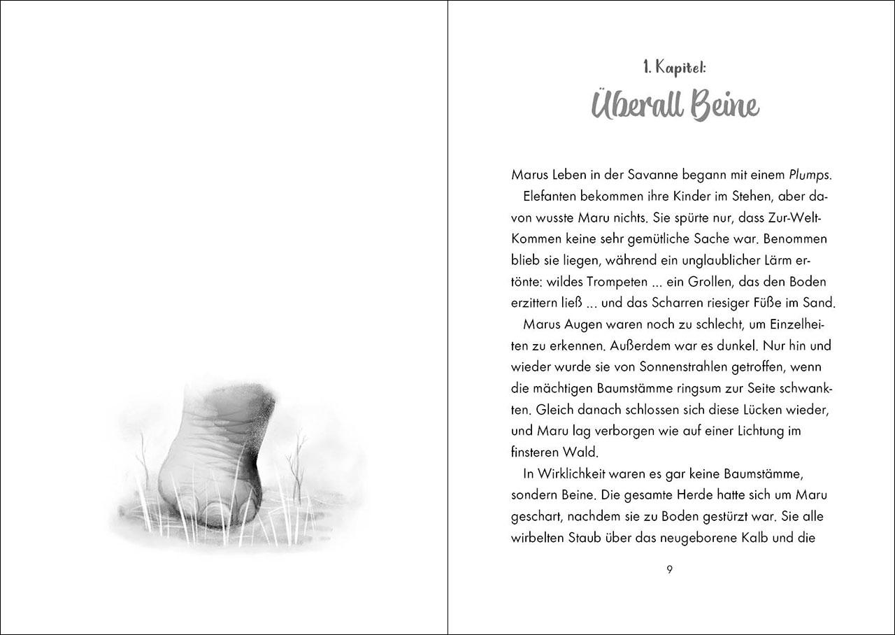 Beispielinhalt (Bild) Das geheime Leben der Tiere (Savanne) - Maru - Die Reise der Elefanten