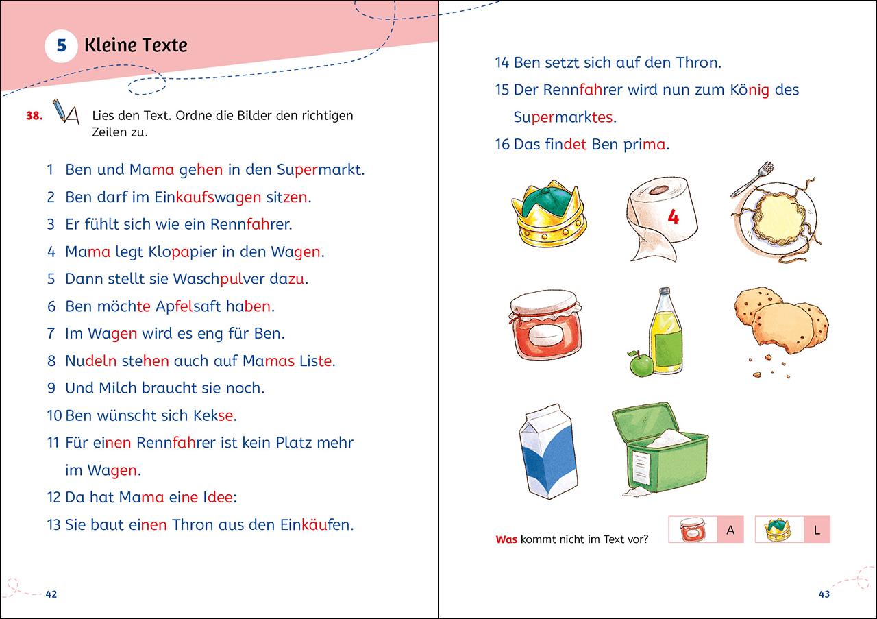 Beispielinhalt (Bild) Leselöwen Lernhilfen - Lesen lernen - 1. Klasse