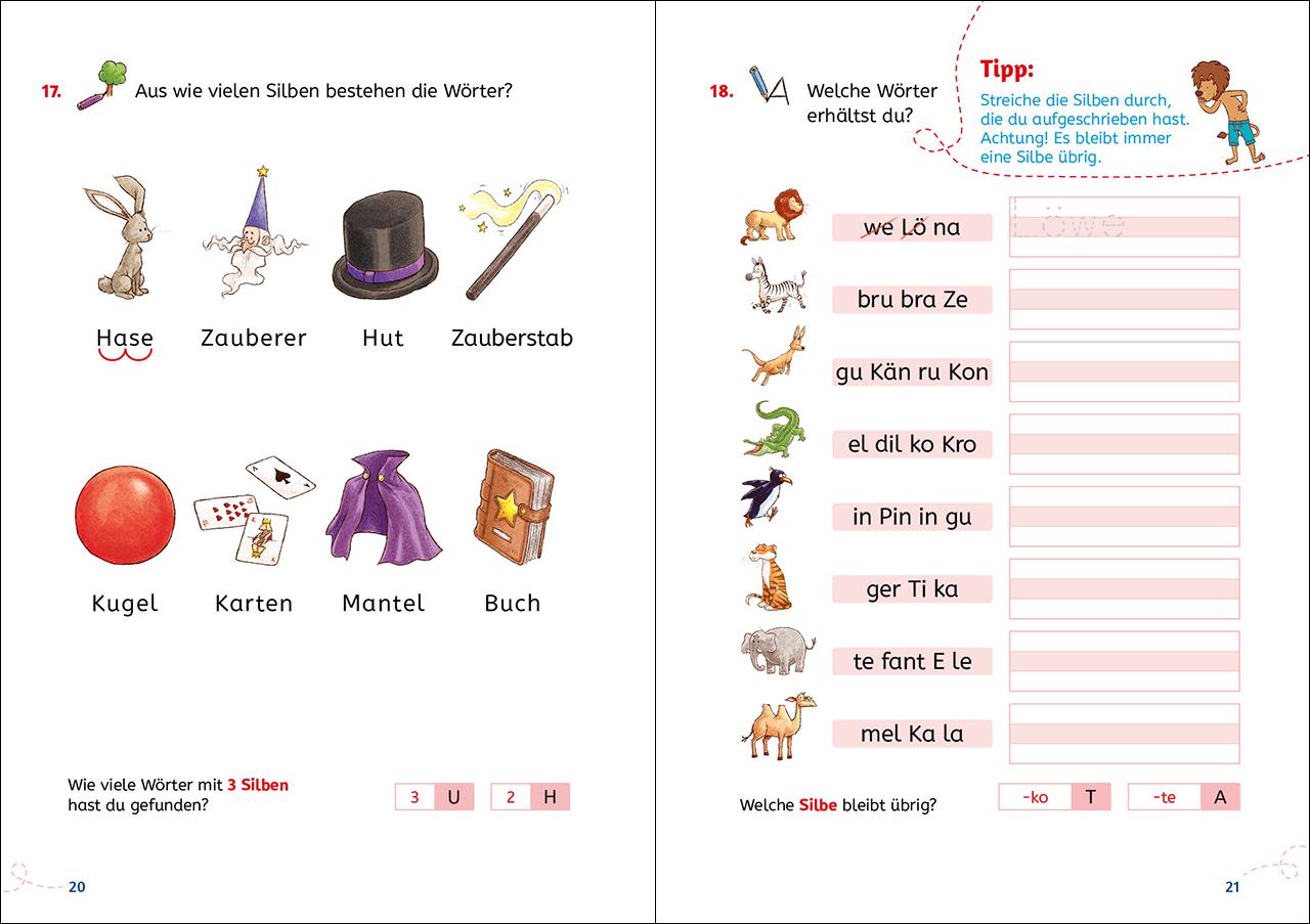Beispielinhalt (Bild) Leselöwen Lernhilfen - Lesen lernen - 1. Klasse