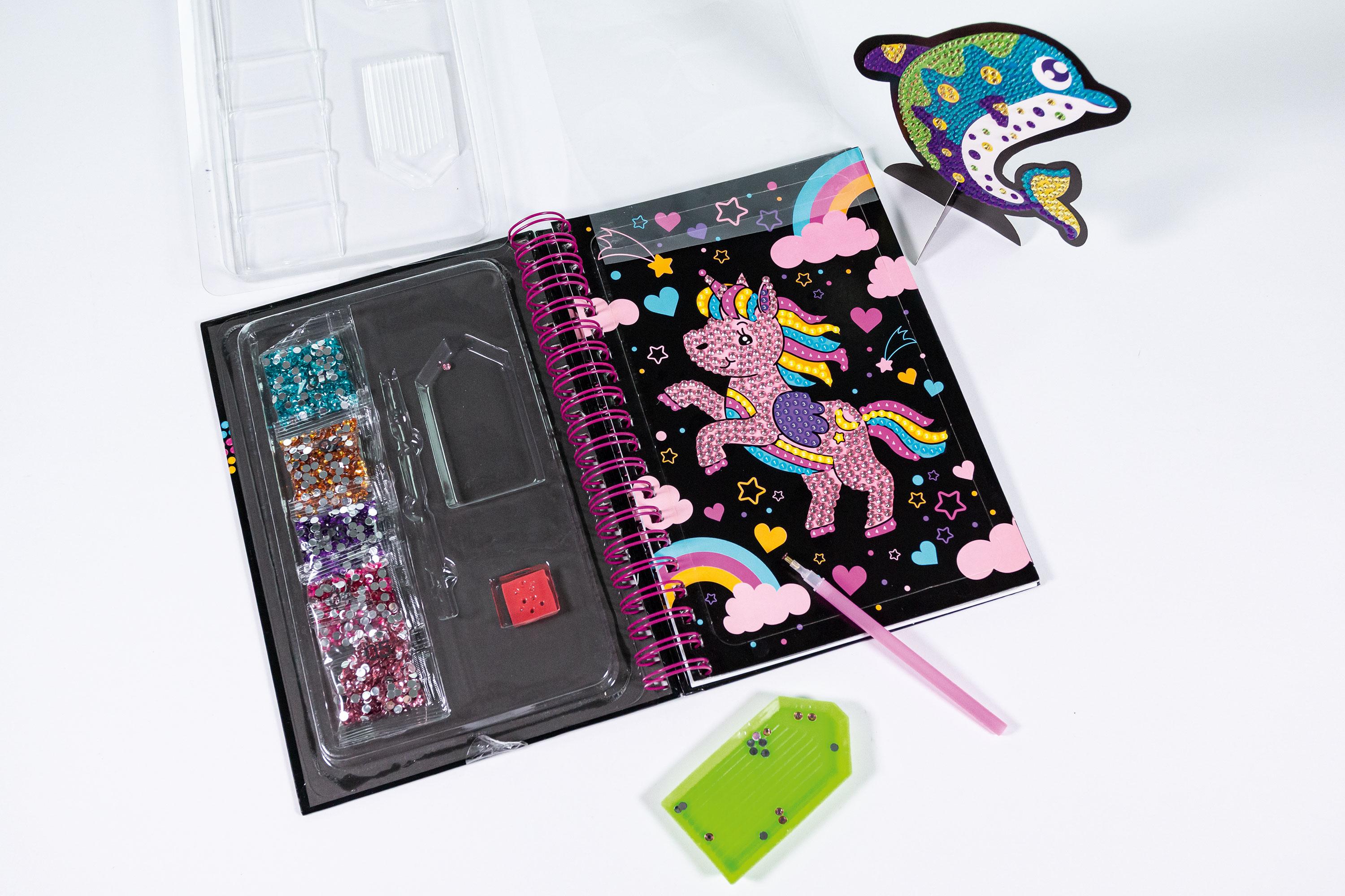 Beispielinhalt (Bild) Diamond Painting - Bastelspaß mit Diamanten - Einhörner