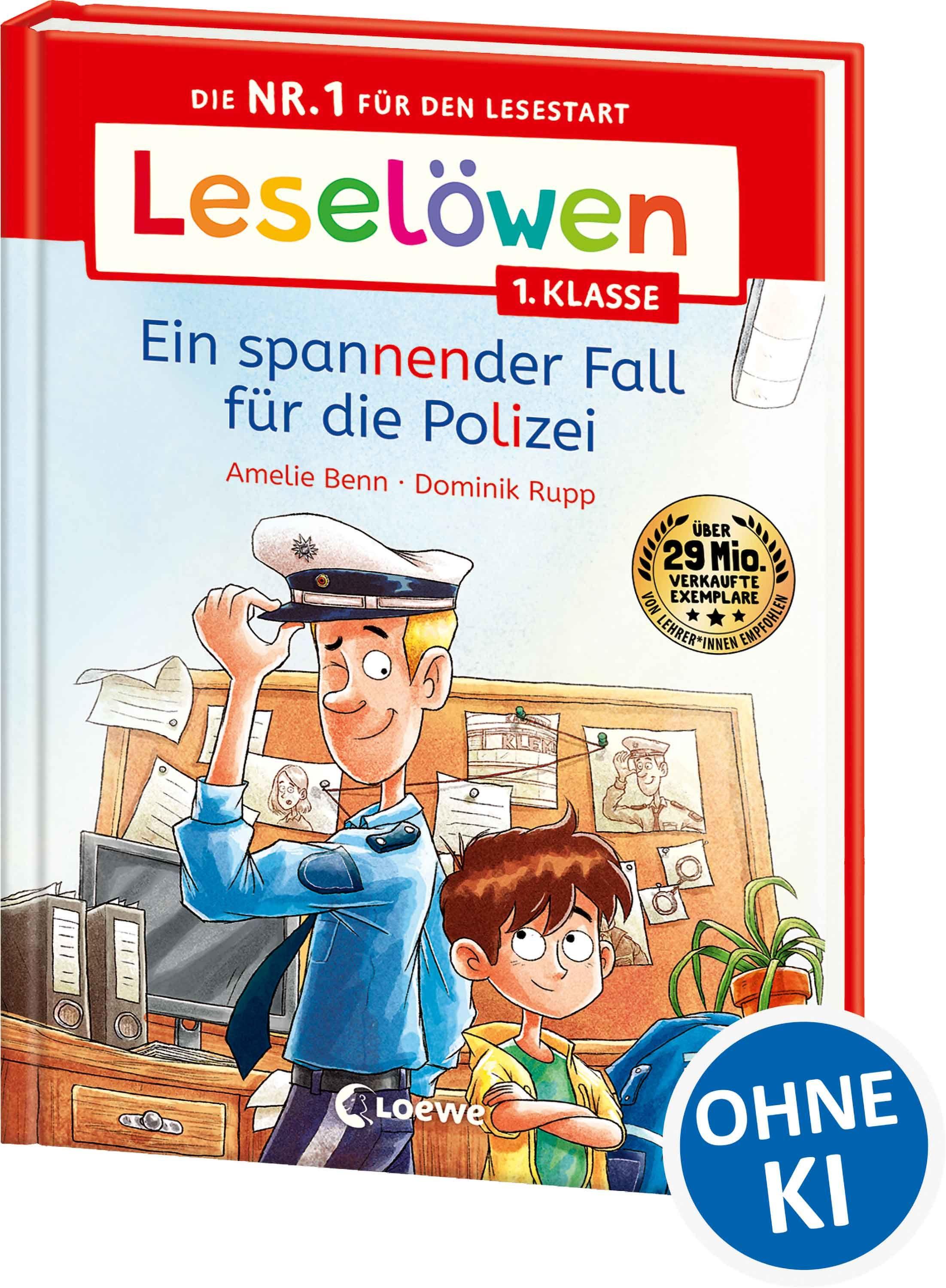 Vorderes Coverbild Leselöwen 1. Klasse - Ein spannender Fall für die Polizei