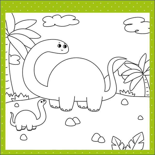 Beispielinhalt (Bild) Das magische Wassermalbuch - Dinosaurier