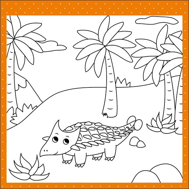 Beispielinhalt (Bild) Das magische Wassermalbuch - Dinosaurier