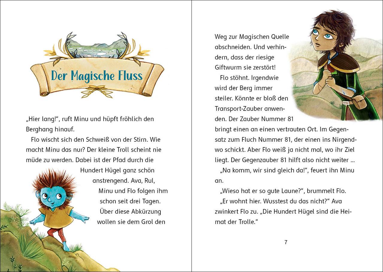 Beispielinhalt (Bild) Der Zauberschüler (Band 3) - Im Schatten des roten Drachen