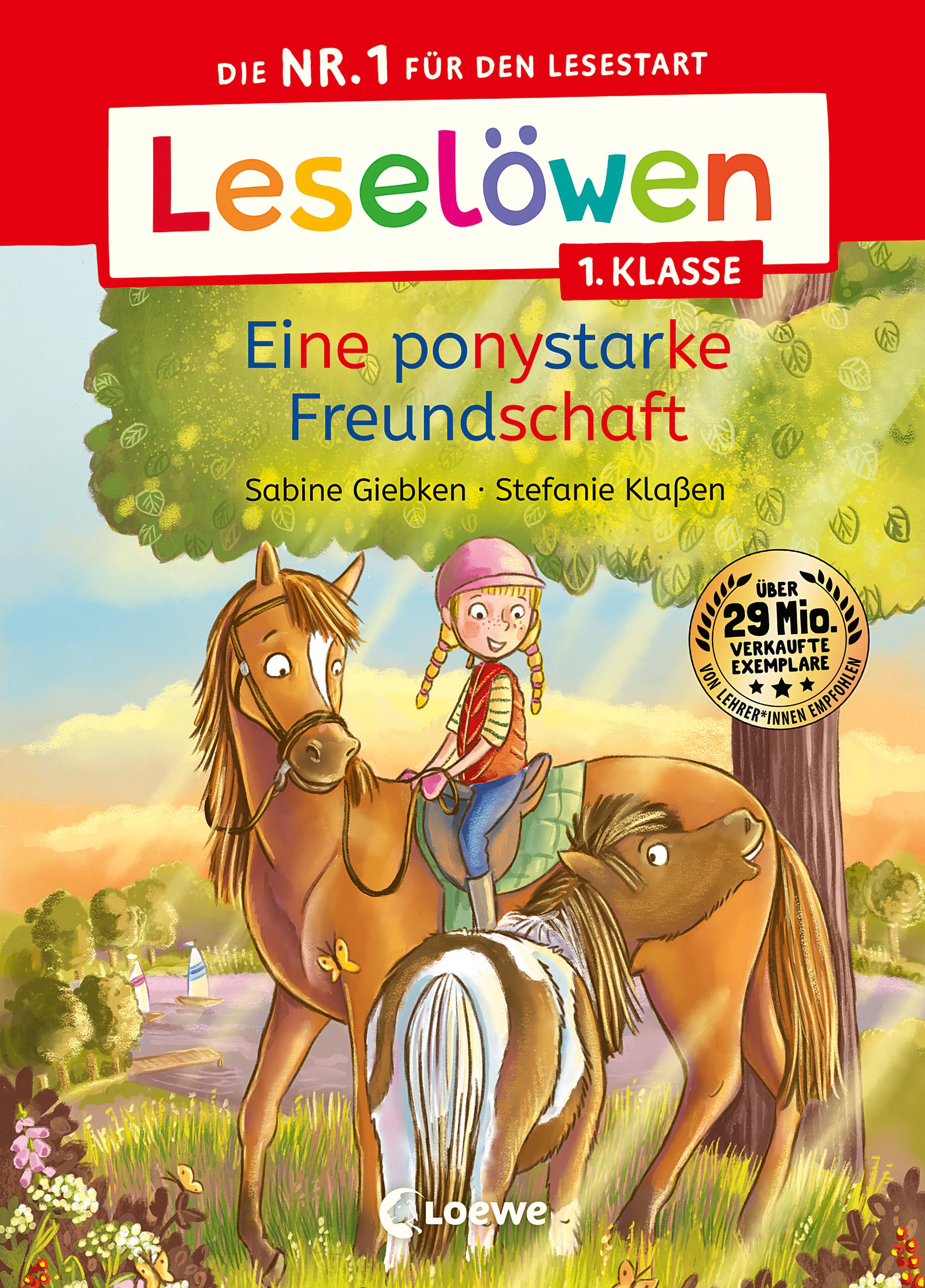 Vorderes Coverbild Leselöwen 1. Klasse - Eine ponystarke Freundschaft