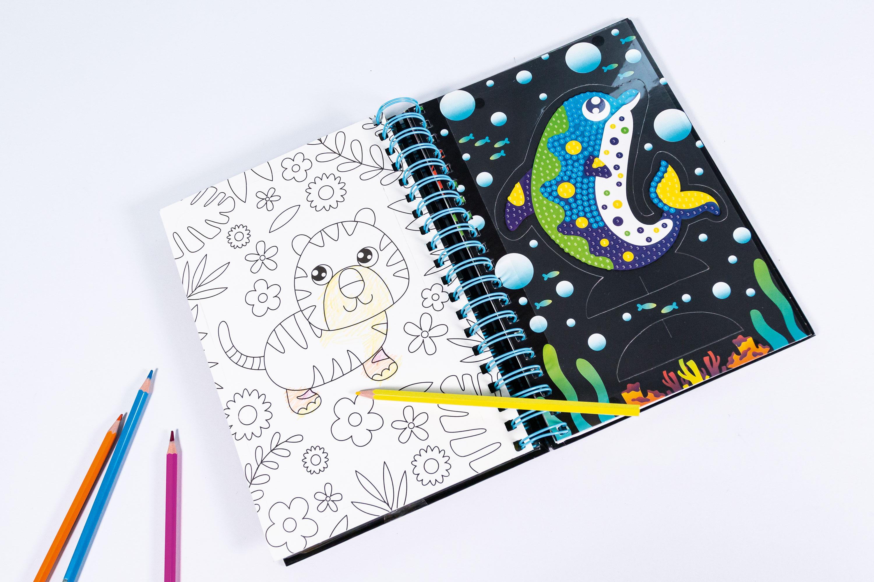 Beispielinhalt (Bild) Diamond Painting - Bastelspaß mit Diamanten - Tierkinder