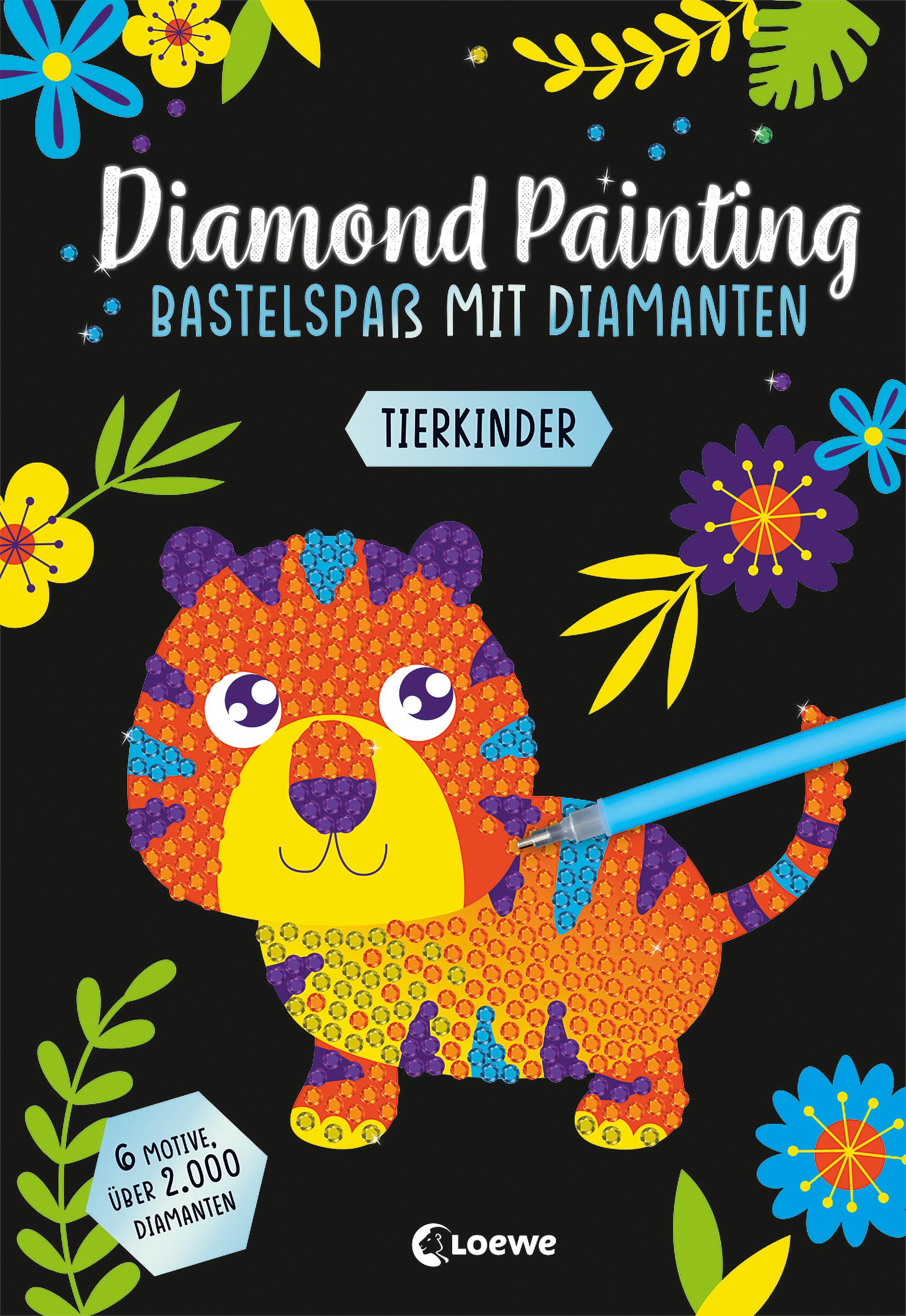 Vorderes Coverbild Diamond Painting - Bastelspaß mit Diamanten - Tierkinder