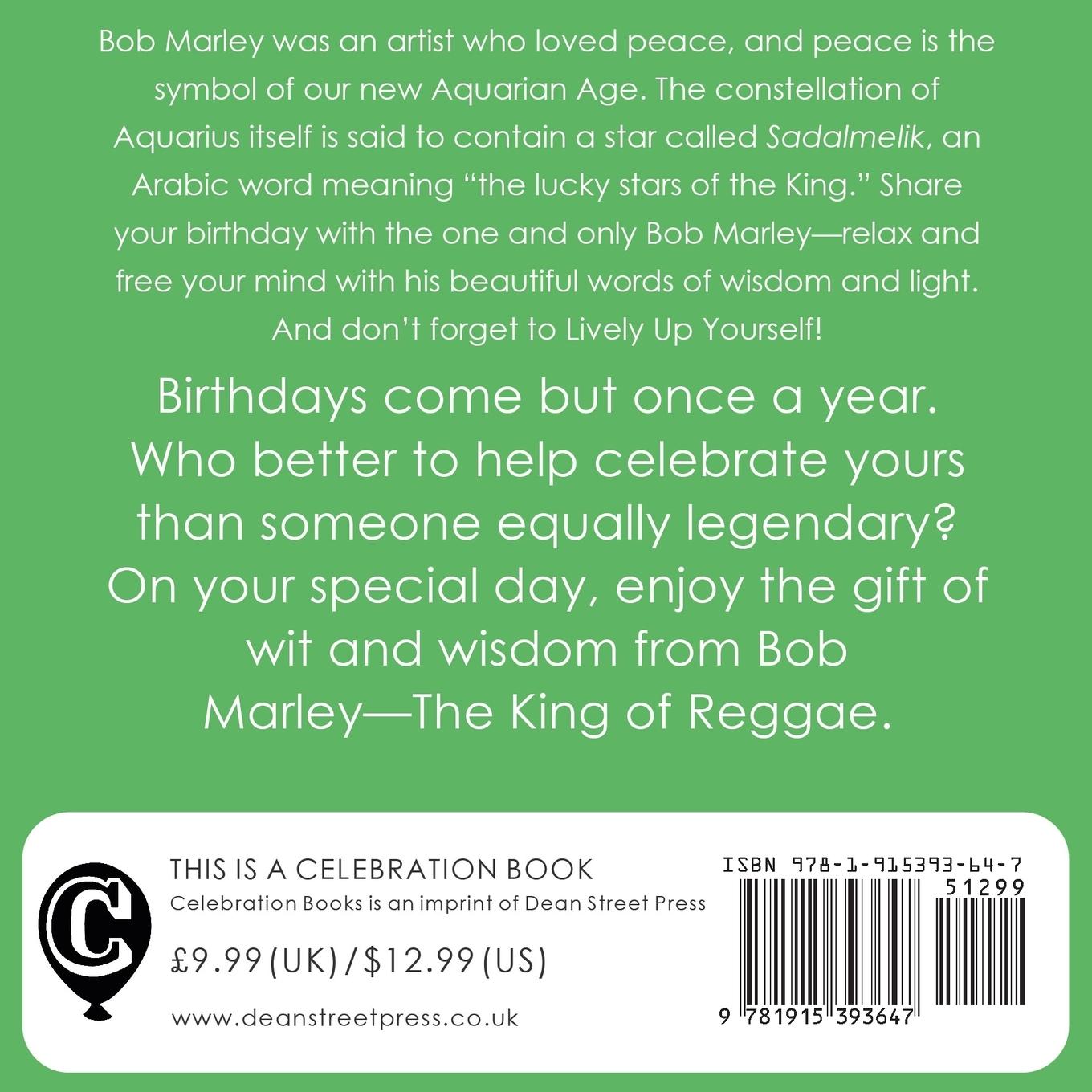 Rückseitencover Happy Birthday-Love, Bob
