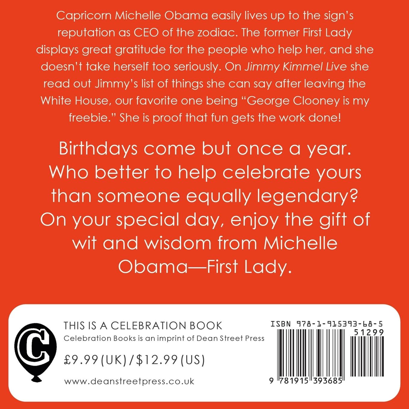 Rückseitencover Happy Birthday-Love, Michelle