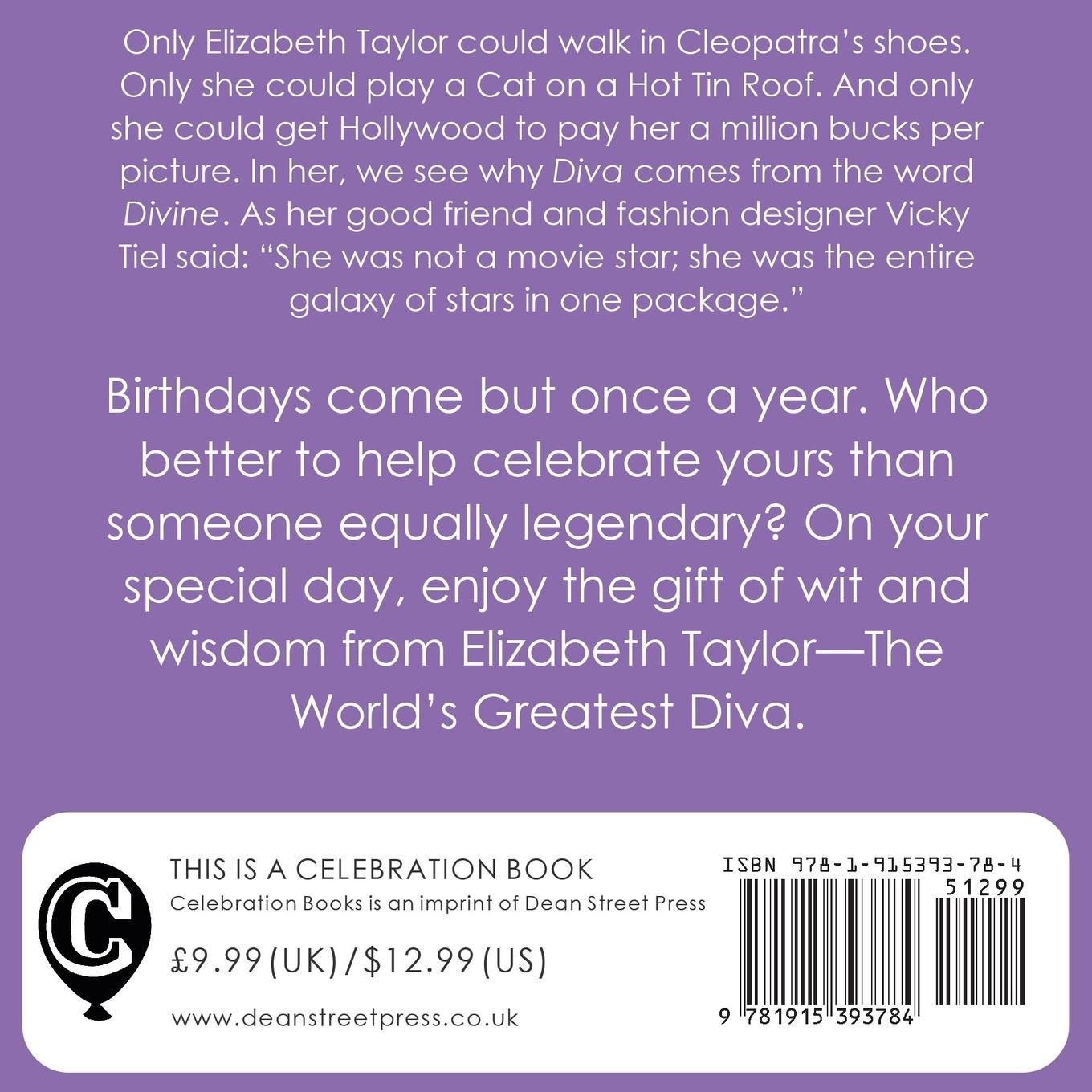 Rückseitencover Happy Birthday-Love, Elizabeth