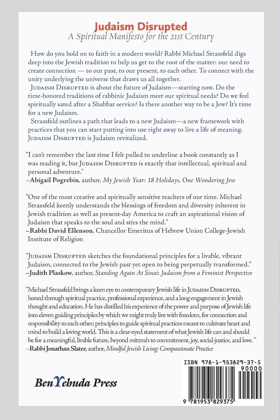 Rückseitencover Judaism Disrupted