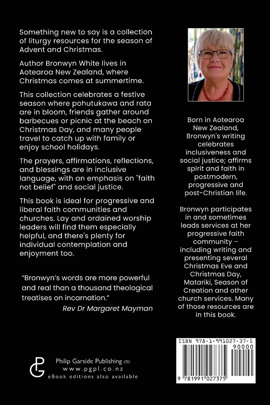 Rückseitencover something new to say