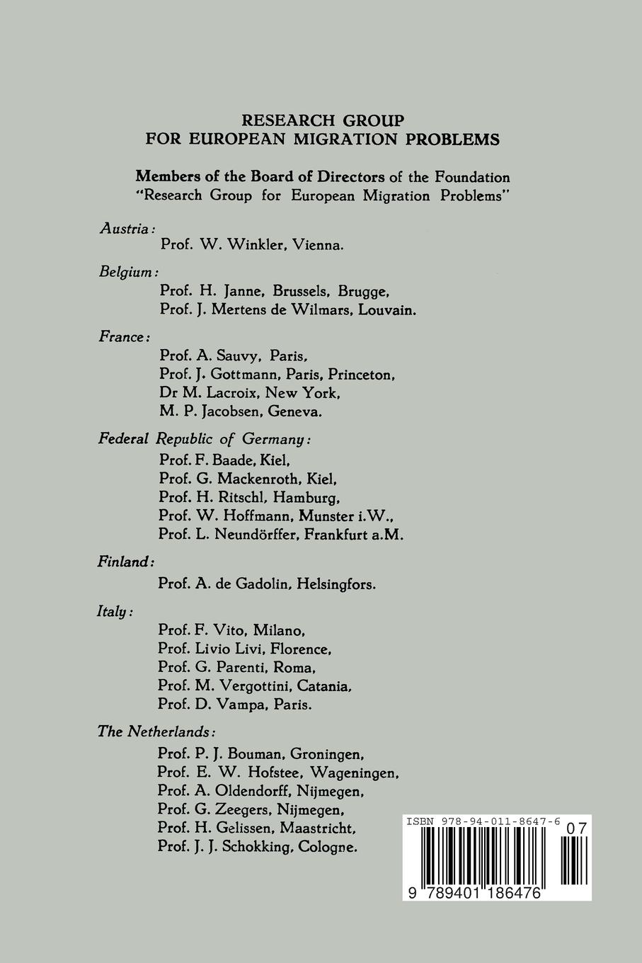 Rückseitencover Some Remarks on Selective Migration