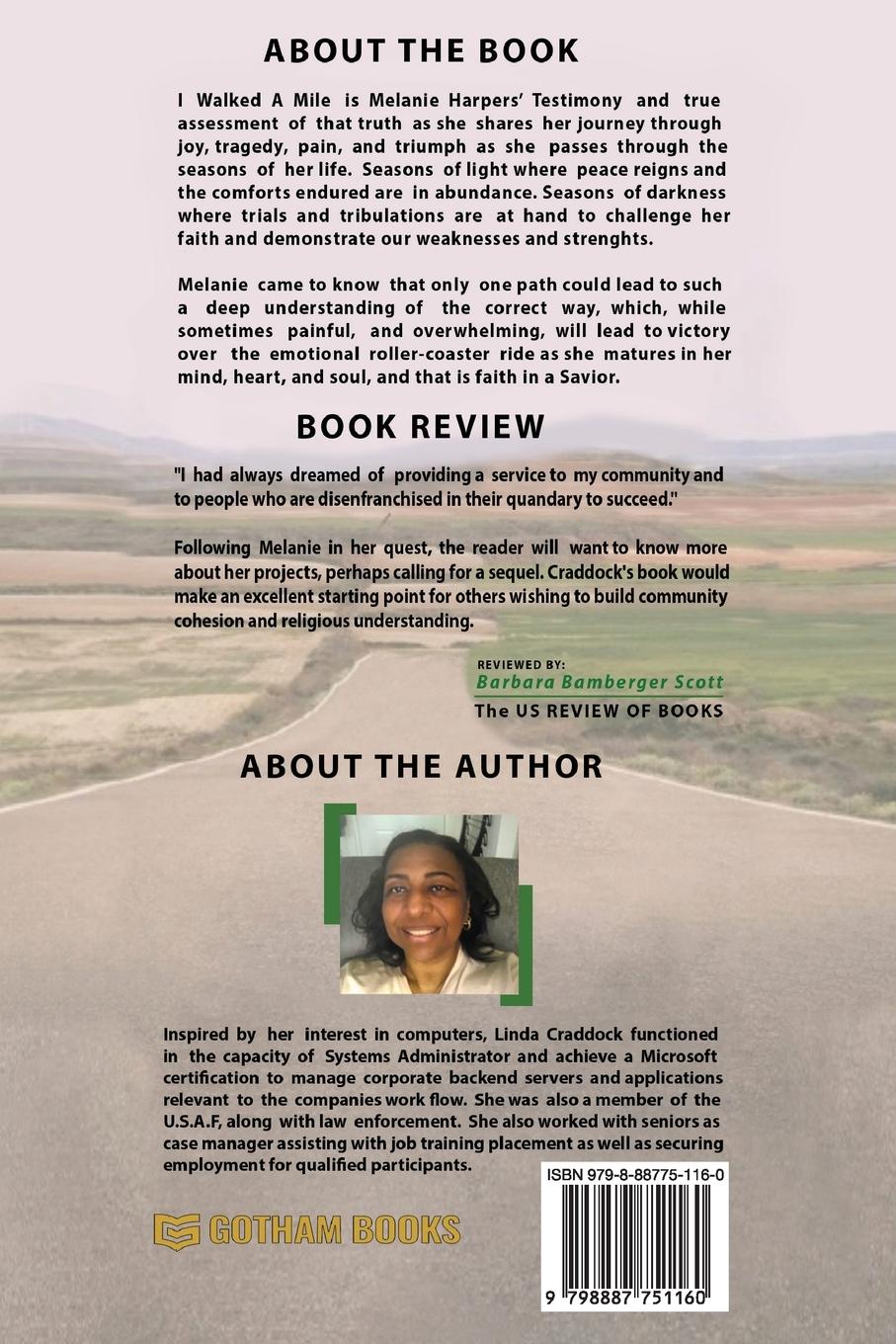 Rückseitencover I walked a MILE...