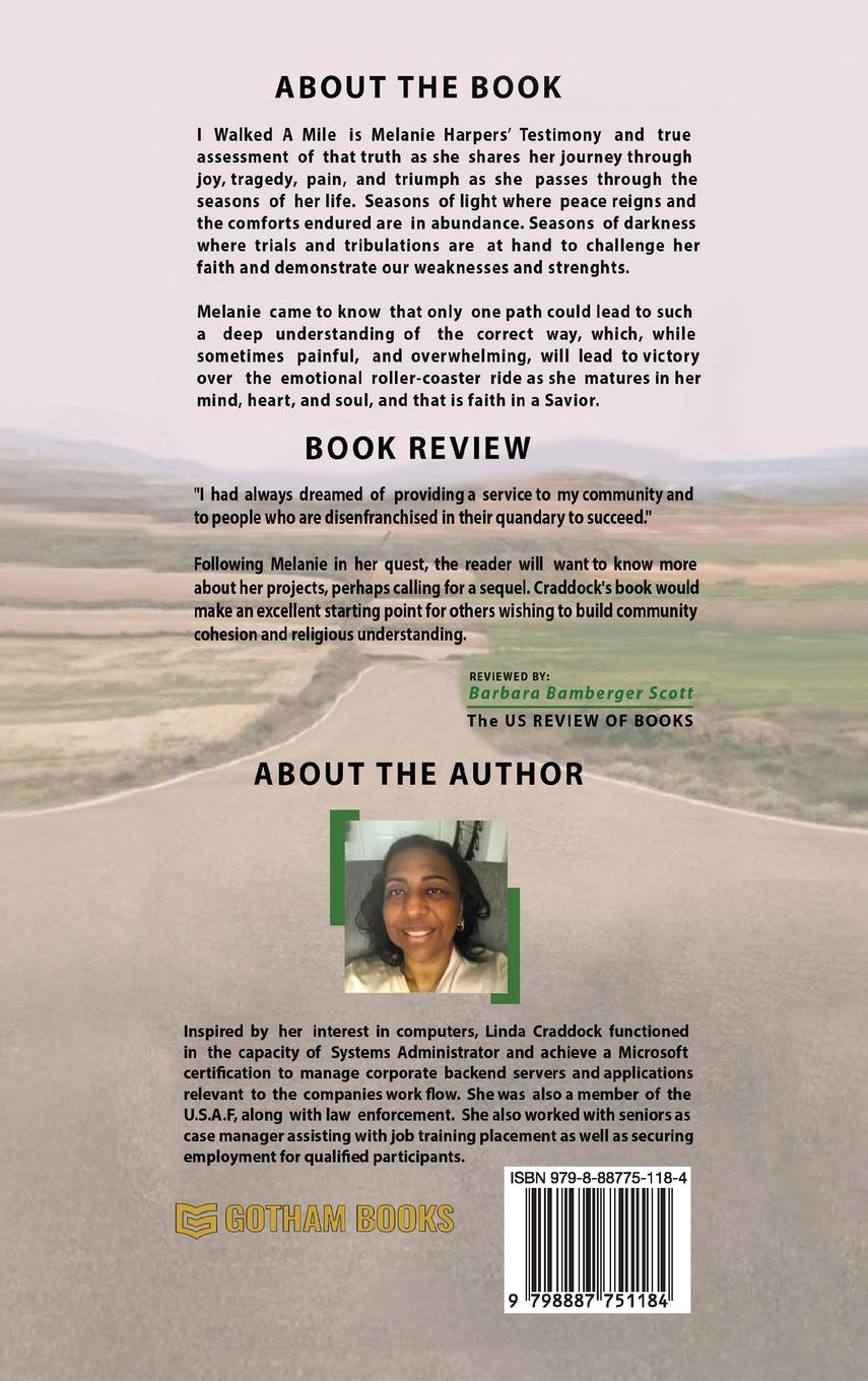 Rückseitencover I walked a MILE...