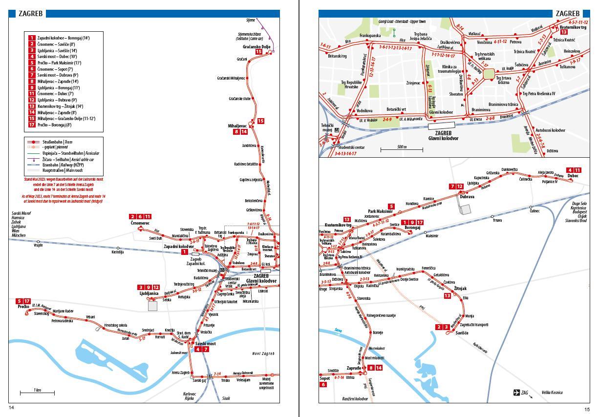 Beispielinhalt (Bild) Tram Atlas Südosteuropa/Southeastern Europe