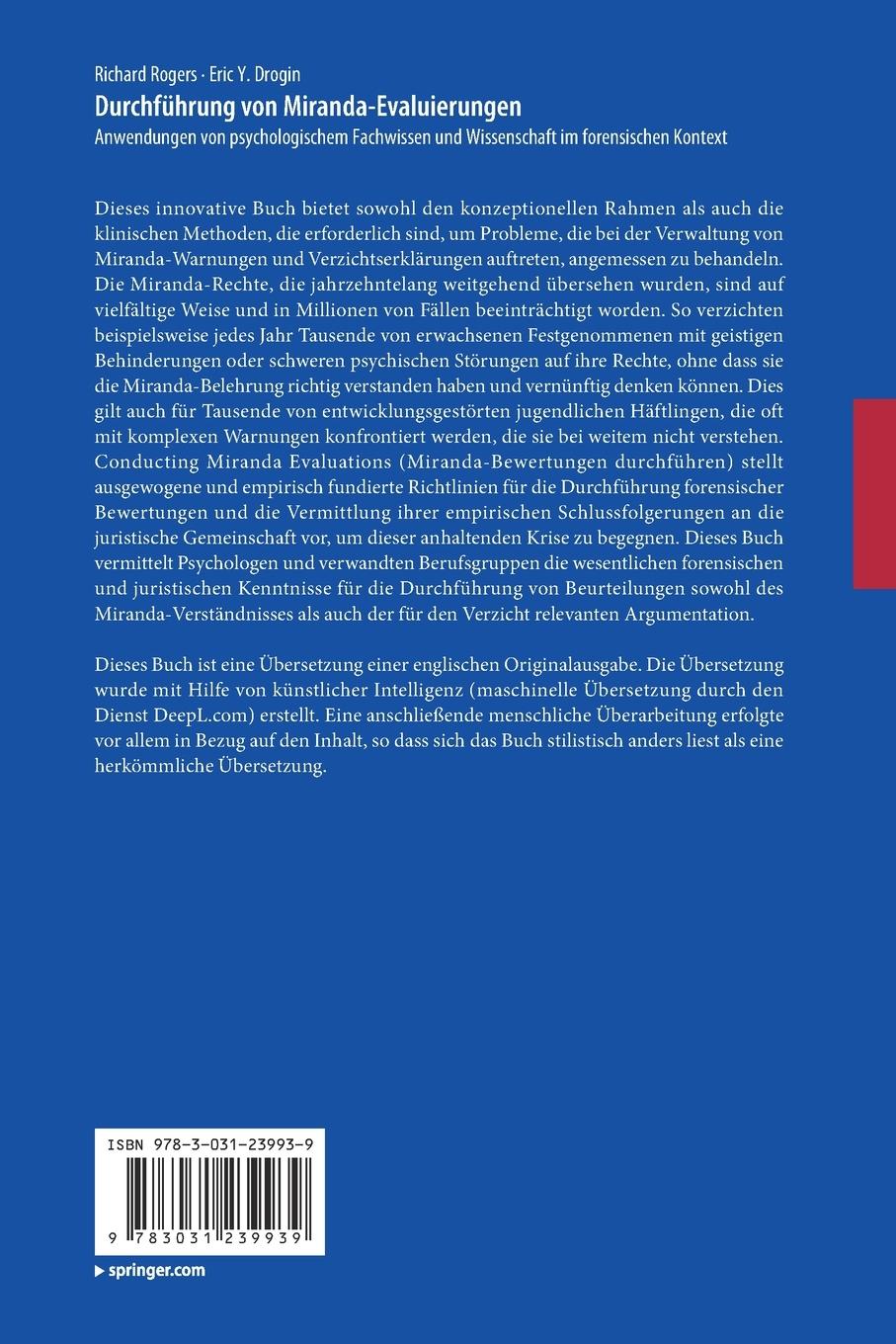 Rückseitencover Durchführung von Miranda-Evaluierungen