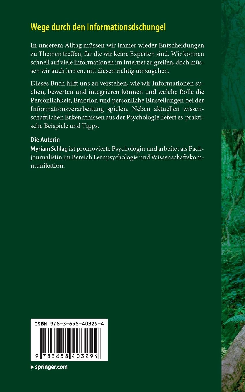Rückseitencover Wege durch den Informationsdschungel