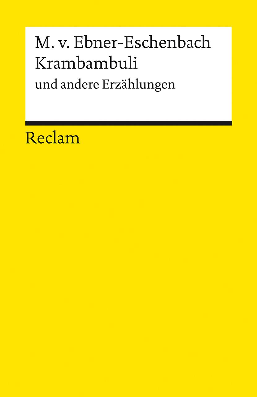 Vorderes Coverbild Krambambuli und andere Erzählungen