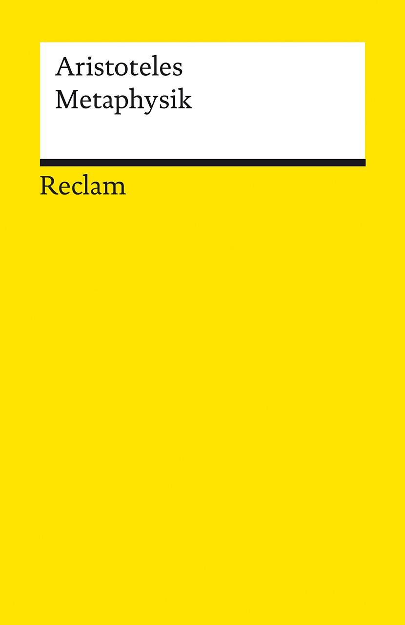 Vorderes Coverbild Metaphysik. Schriften zur Ersten Philosophie