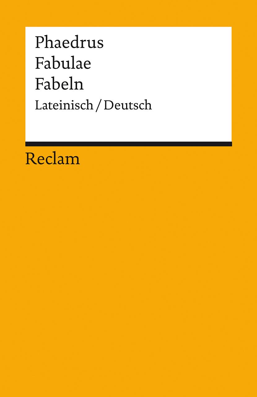Vorderes Coverbild Fabulae / Fabeln. Lateinisch/Deutsch