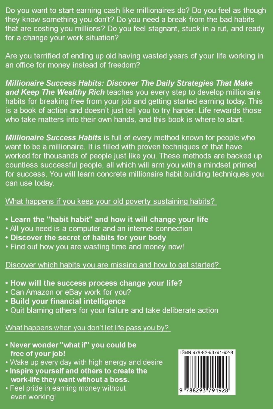 Rückseitencover Millionaire Success Habits