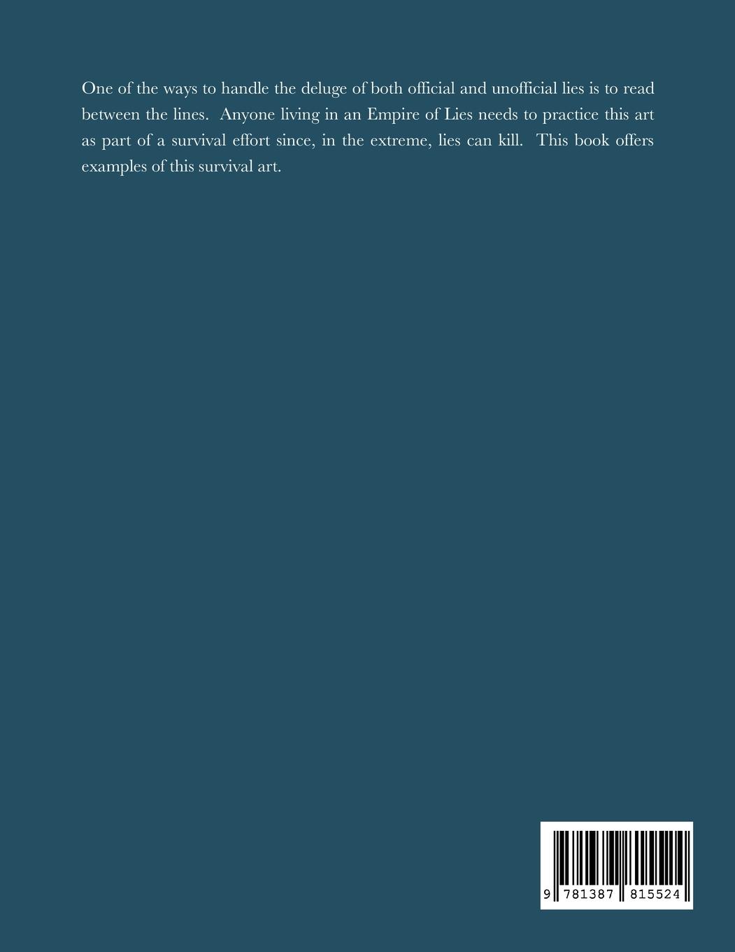 Rückseitencover MORE BETWEEN THE LINES