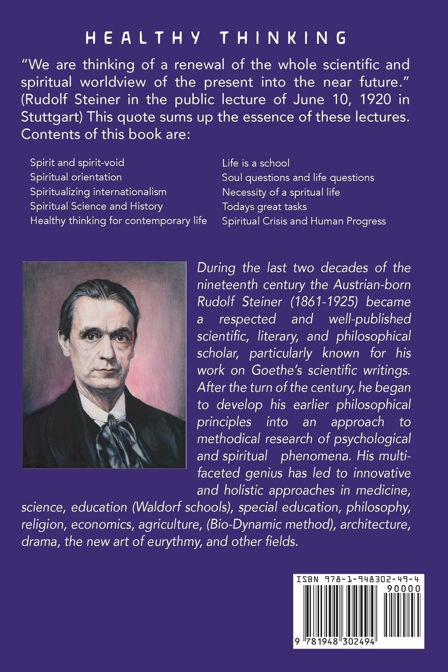 Rückseitencover Healthy Thinking