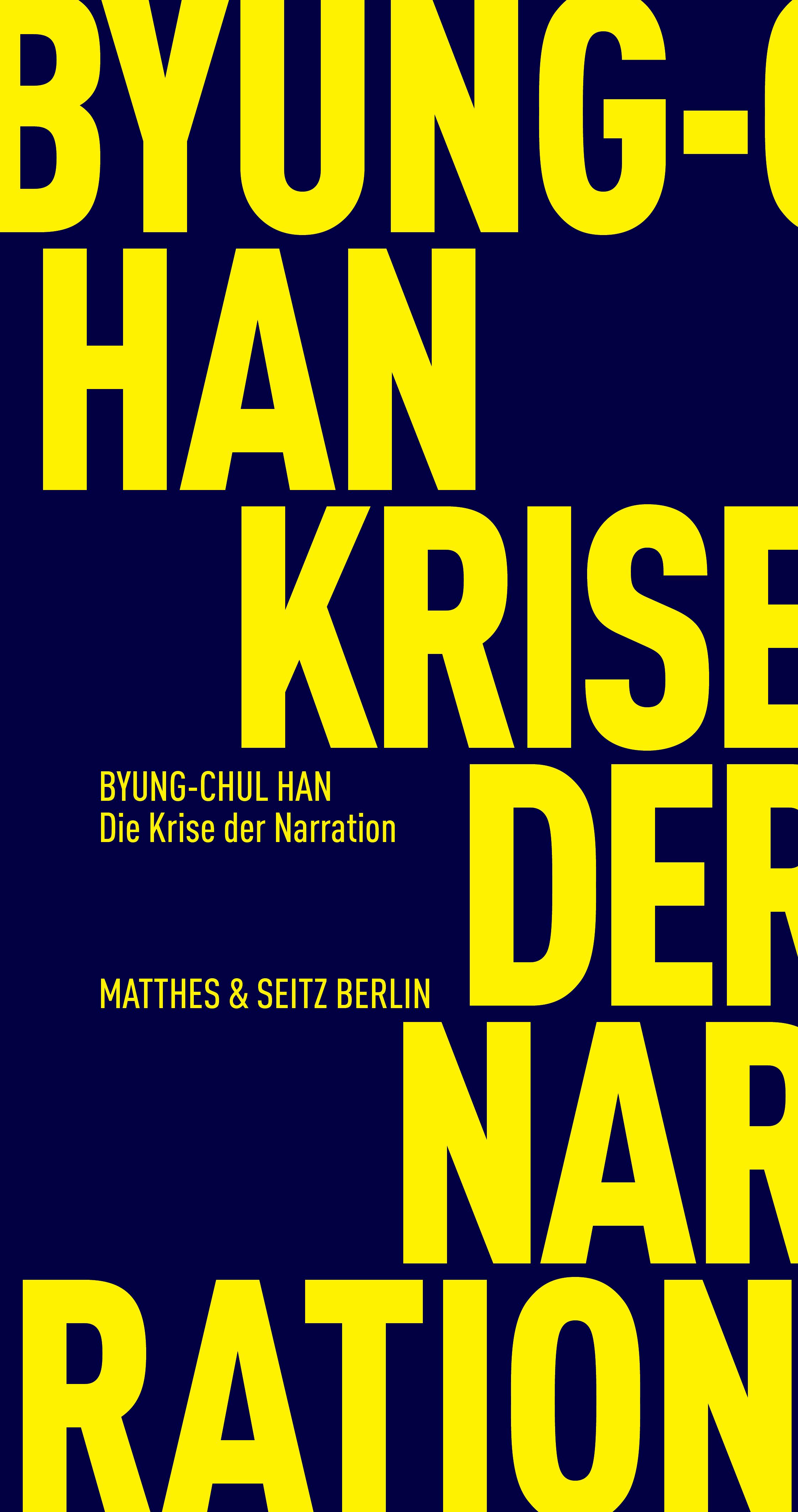 Vorderes Coverbild Die Krise der Narration