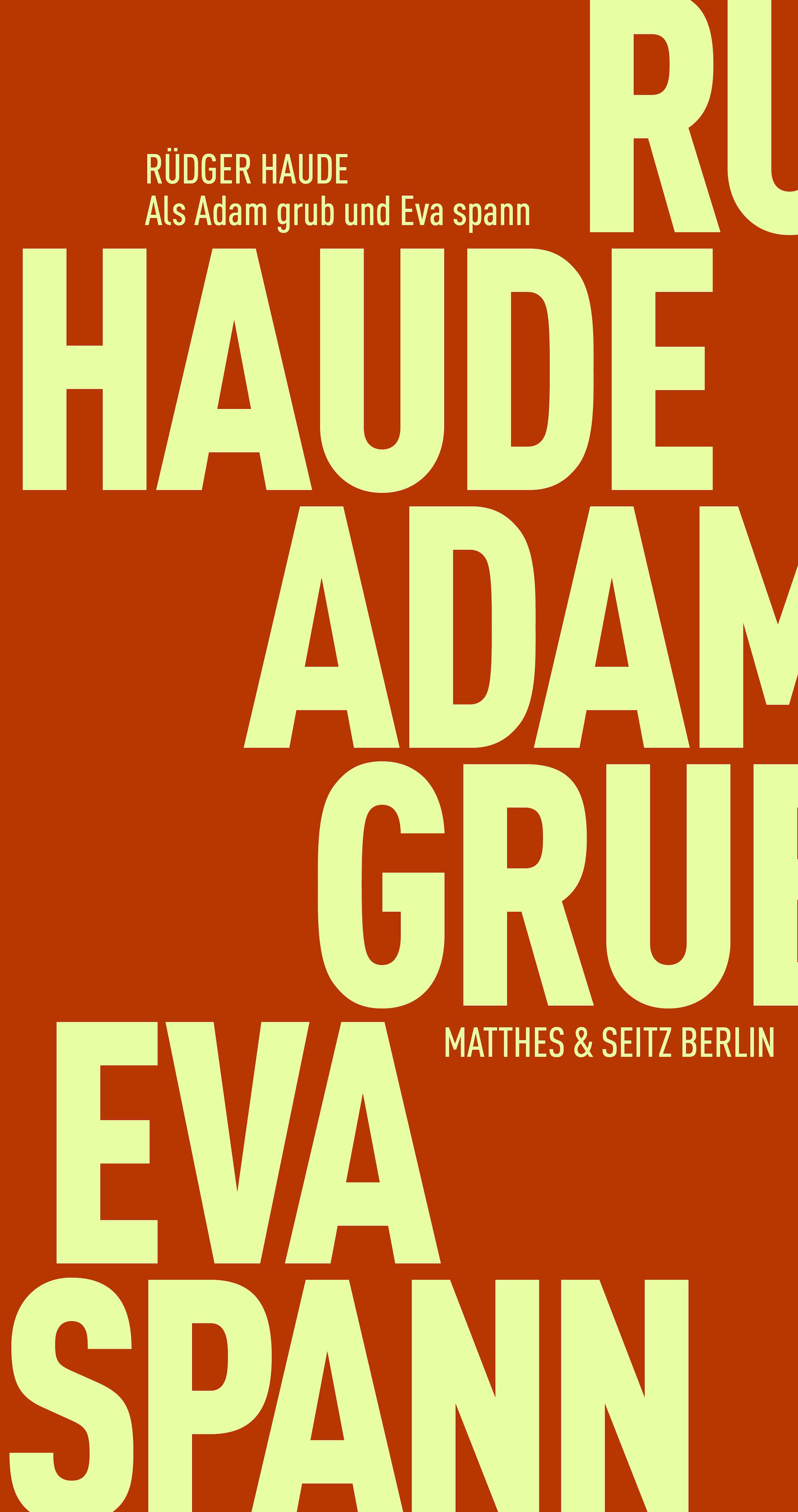 Vorderes Coverbild Als Adam grub und Eva spann
