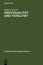 Vorderes Coverbild Individualität und Totalität