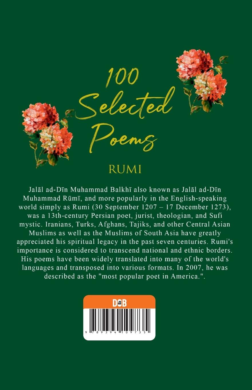 Rückseitencover 100 Selected Poems, Rumi