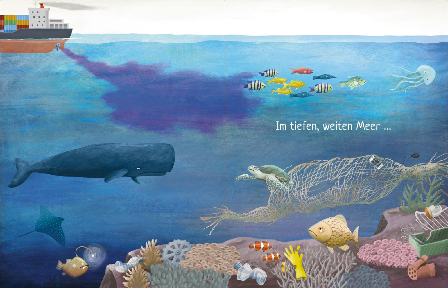 Beispielinhalt (Bild) Im tiefen, weiten Meer