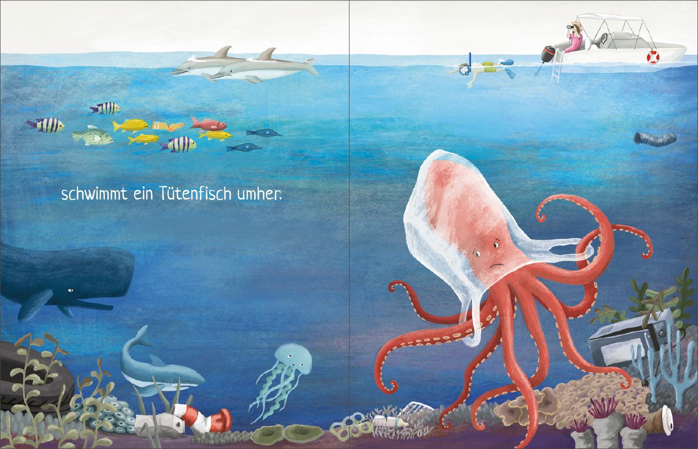 Beispielinhalt (Bild) Im tiefen, weiten Meer