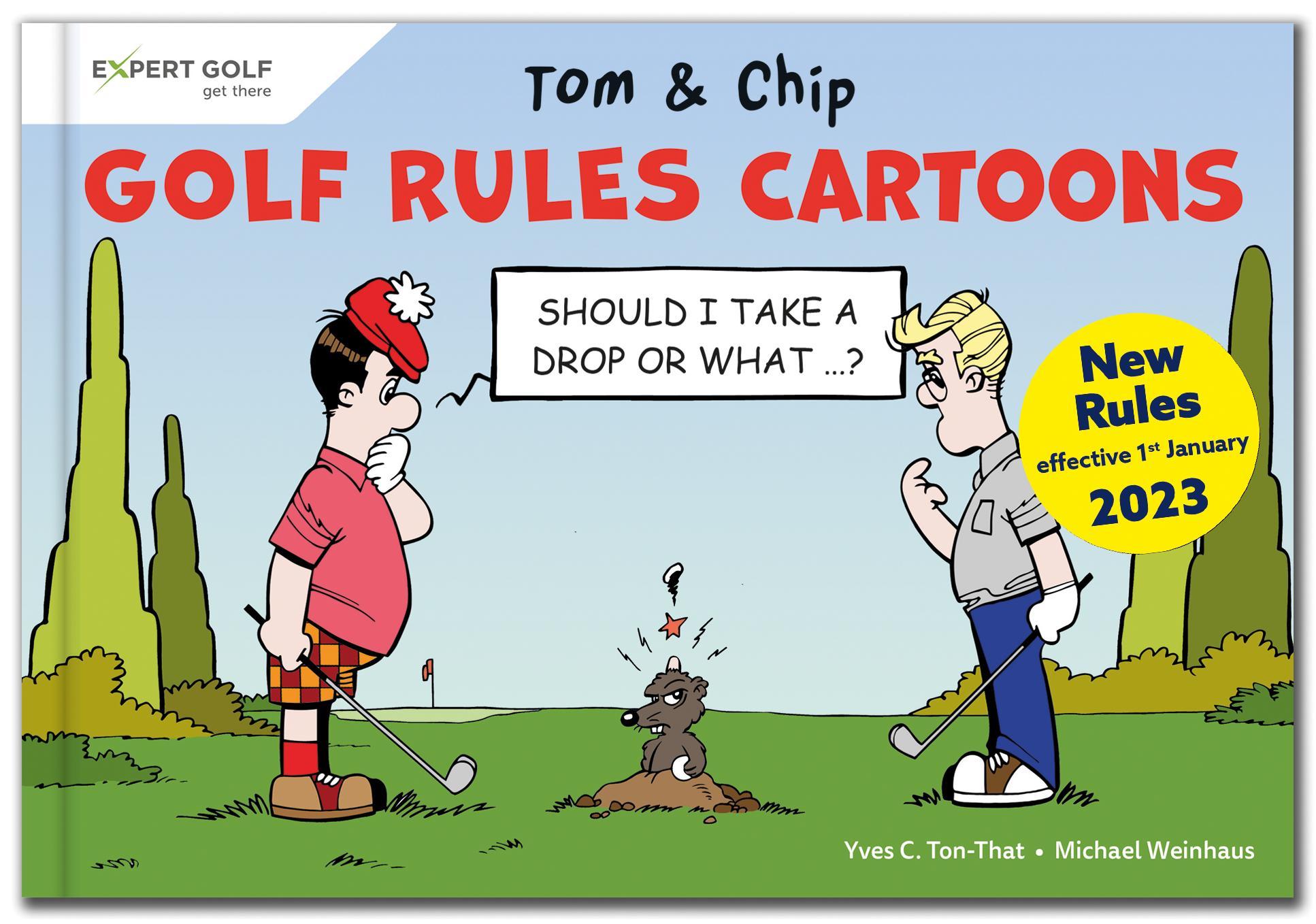 Vorderes Coverbild Golf Rules Cartoons with Tom & Chip