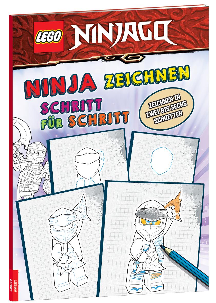 Vorderes Coverbild LEGO® NINJAGO® - Ninja zeichnen Schritt für Schritt