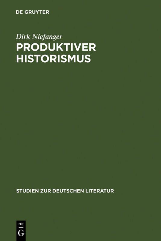 Vorderes Coverbild Produktiver Historismus