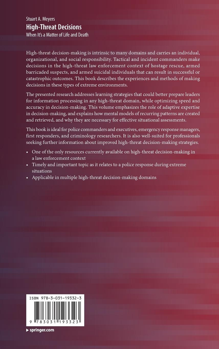 Rückseitencover High-Threat Decisions