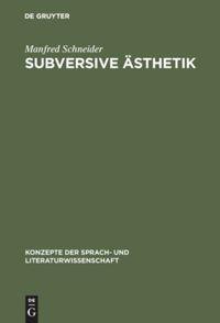 Vorderes Coverbild Subversive Ästhetik