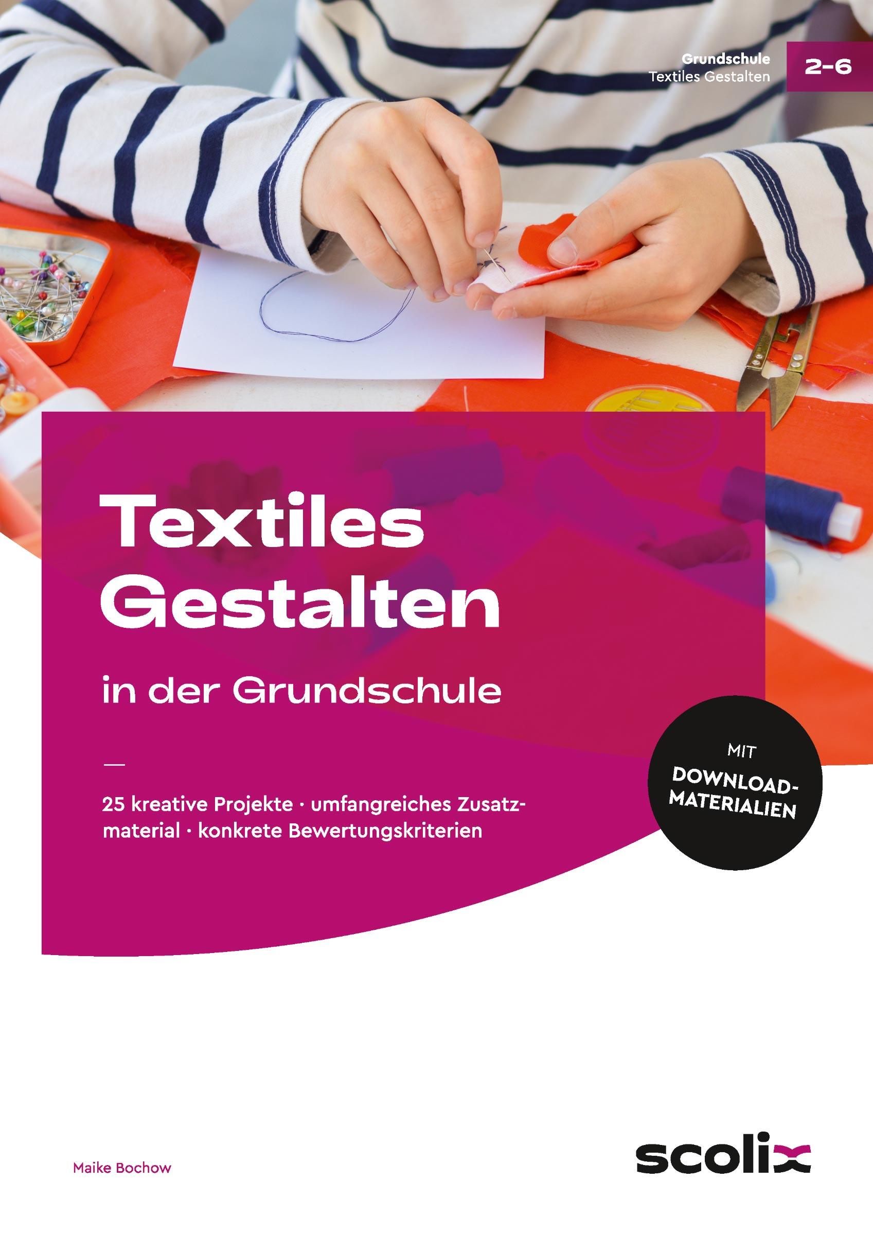 Vorderes Coverbild Textiles Gestalten in der Grundschule