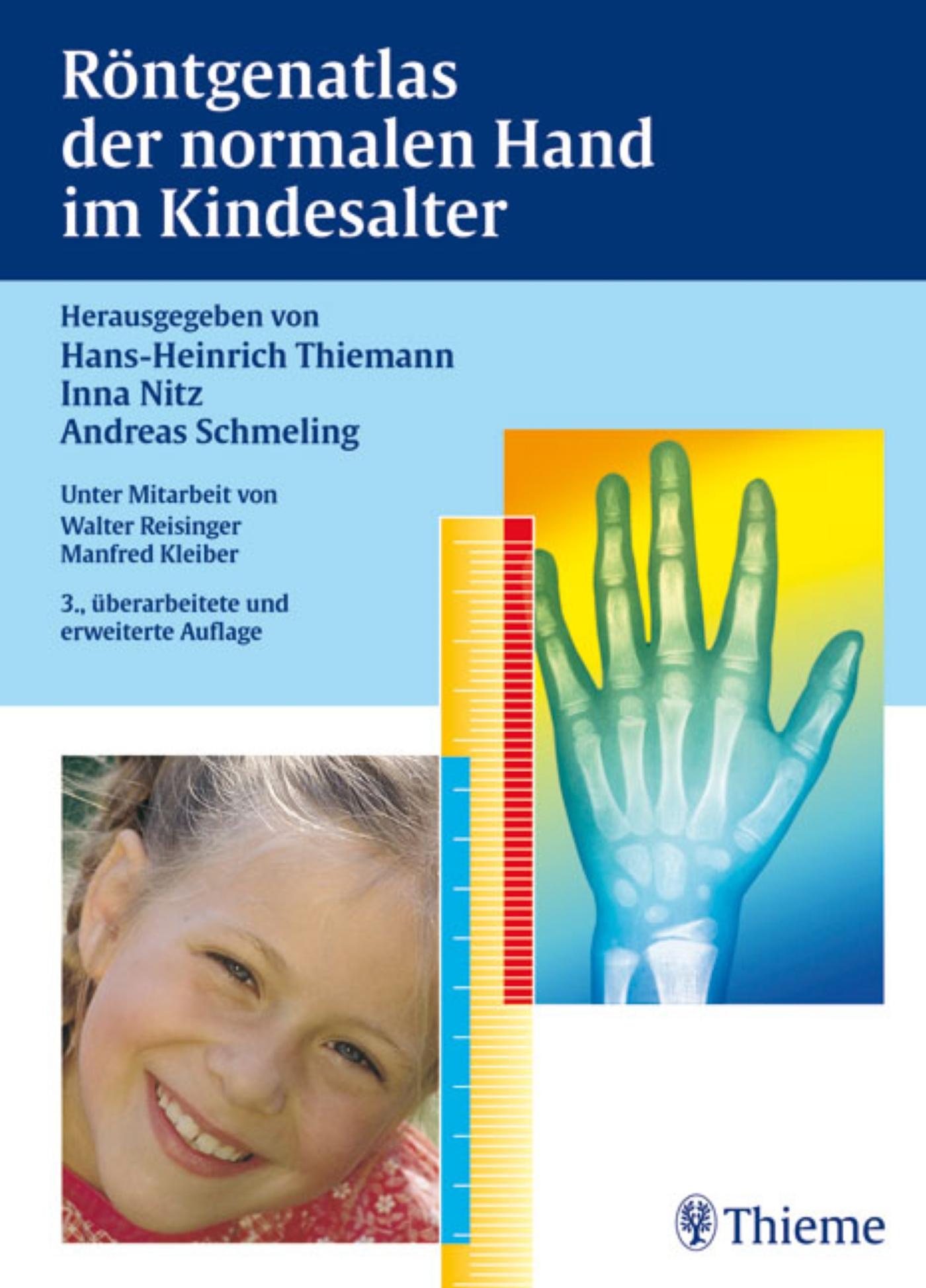 Vorderes Coverbild Röntgenatlas der normalen Hand im Kindesalter